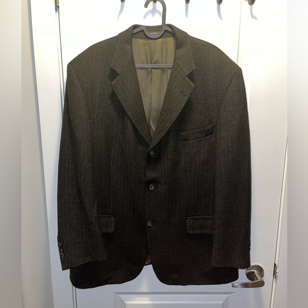 Vintage Oscar De La Renta Wool Blazer Jacket/Sport Coat Size L/XL